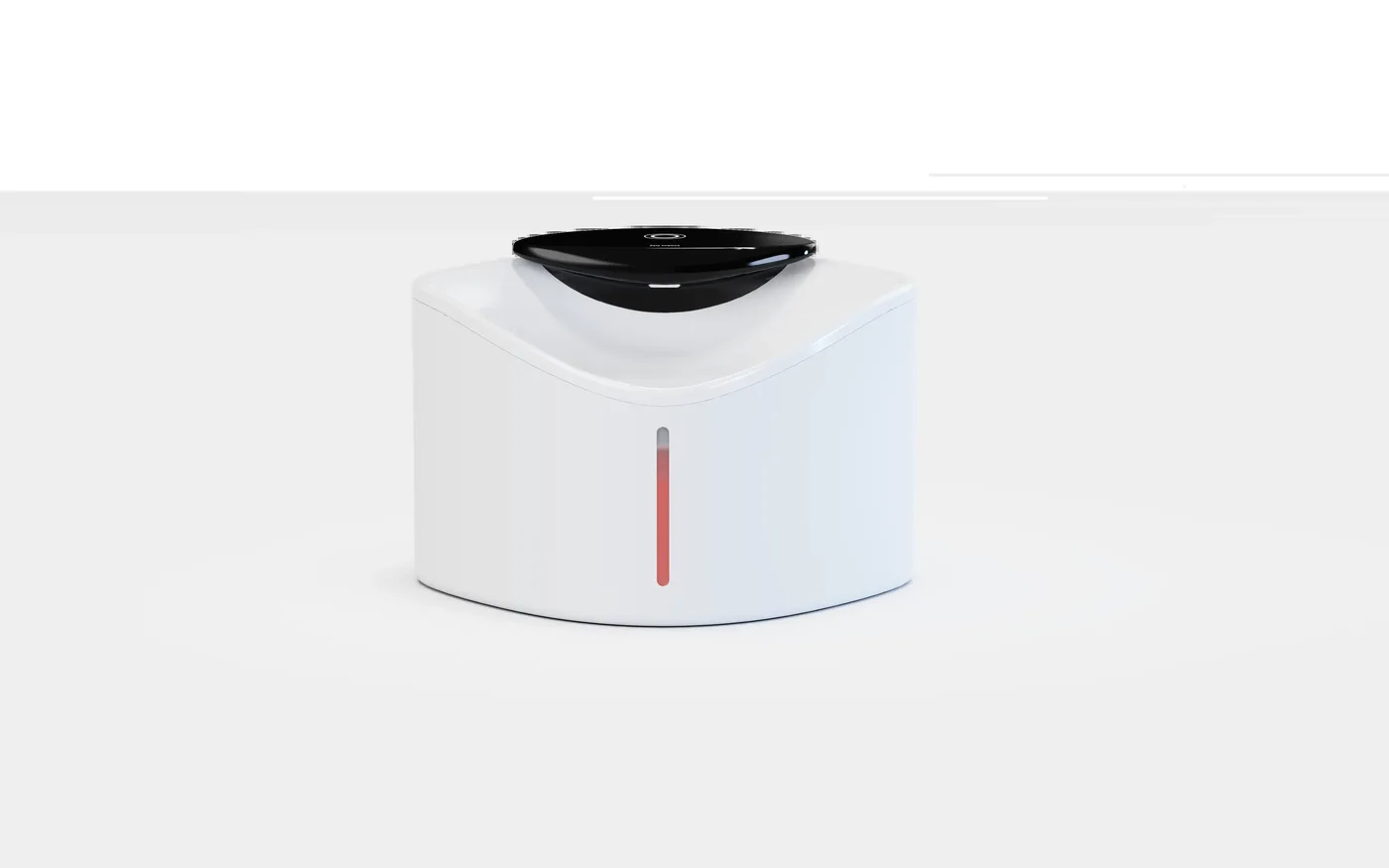 TAILNTAIL C015 Lingmeng smart pet water dispenser with patented white design and red water-level indicator