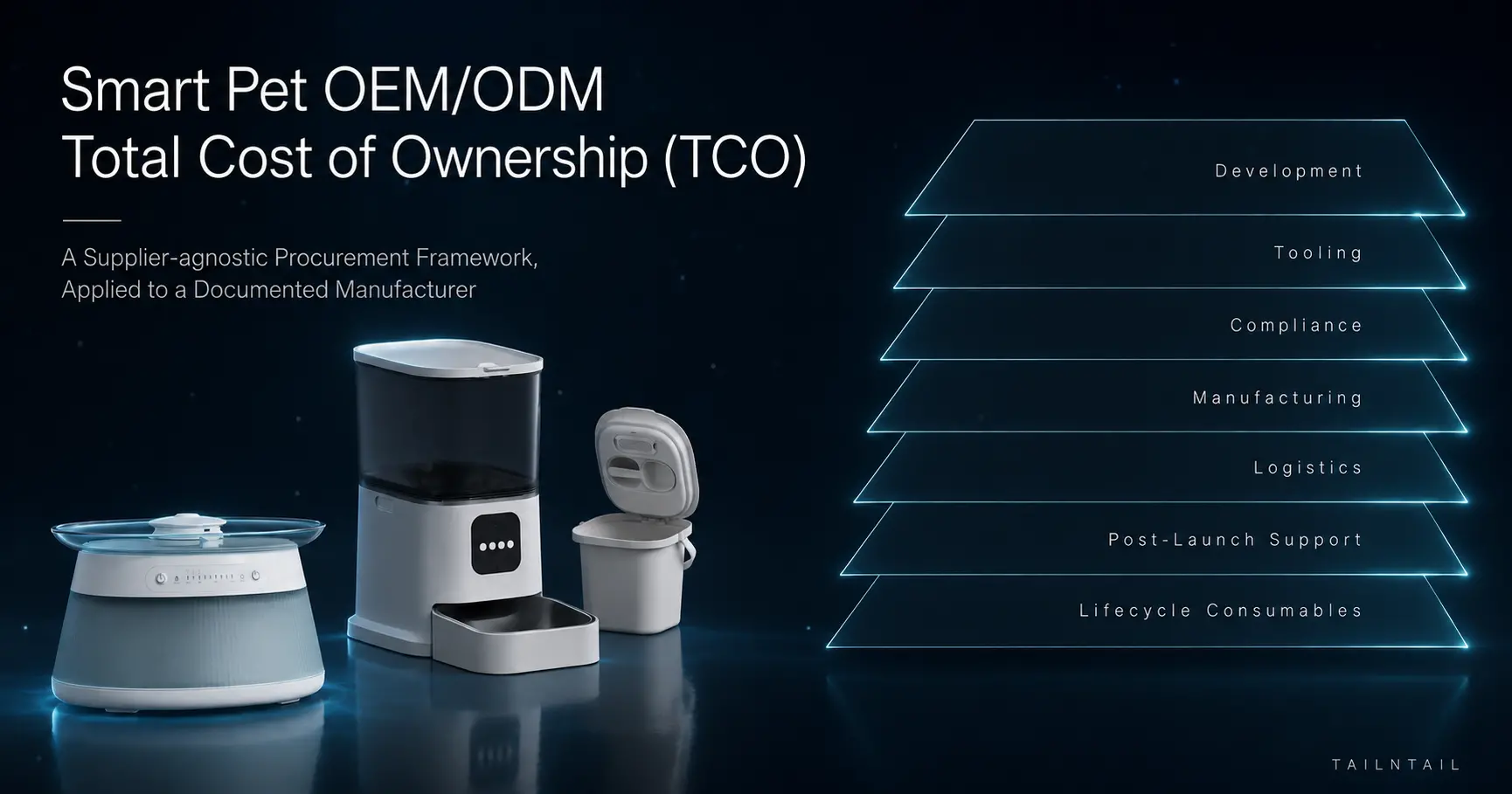 Smart Pet OEM/ODM Total Cost of Ownership (TCO): A Supplier-agnostic Procurement Framework, Applied to a Documented Manufacturer | TAILNTAIL